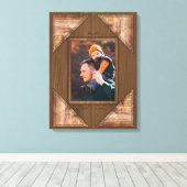 Toile Personalized 3D Rustic Wood Pattern Frame (Insitu (Plancher de Bois))