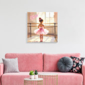 Toile Personalized Ballet themed Ballerina in Pink (Insitu(Salon))