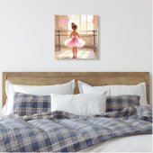 Toile Personalized Ballet themed Ballerina in Pink (Insitu(Chambre))
