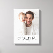 Toile Personalized Bonus Dad Photo | Custom Gift (Recto)