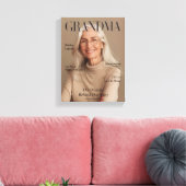Toile Personalized Grandma Canvas Photo Gift | Luxury  (Insitu(Salon))