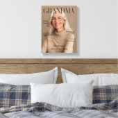 Toile Personalized Grandma Canvas Photo Gift | Luxury  (Insitu(Chambre))