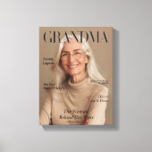 Toile Personalized Grandma Canvas Photo Gift | Luxury  (Recto)