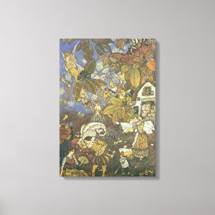 Toile Personnages de livre d'histoires classique vintage