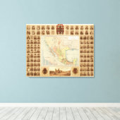 Toile Personnages religieux et laïques du Mexique (Insitu (Plancher de Bois))