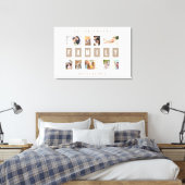 Toile Personnalisable 9 Photo Famille Moderne Collage Mu (Insitu(Chambre))
