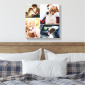 Toile Personnalisation Cute Pet Chien Chat Famille Photo (Insitu(Chambre))