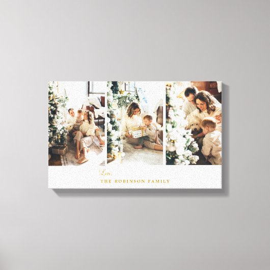 Toile Personnalisé 3 photo Collage moderne (Recto)