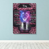 Toile Personnalisé À Ma Couverture Fille, (Insitu (Plancher de Bois))