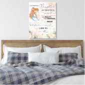 Toile Personnalisé À Ma Fille De Maman (Insitu(Chambre))