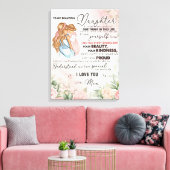 Toile Personnalisé À Ma Fille De Maman (Insitu(Salon))