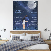 Toile Personnalisé À Mon BoyFriend Blanket (Insitu(Chambre))