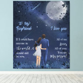 Toile Personnalisé À Mon BoyFriend Blanket (Insitu (Plancher de Bois))