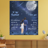 Toile Personnalisé À Mon BoyFriend Blanket (Insitu(Salon))