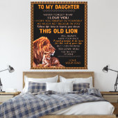 Toile Personnalisé À Mon Lion Fille (Insitu(Chambre))
