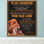 Toile Personnalisé À Mon Lion Fille (Insitu (Plancher de Bois))