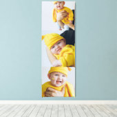 Toile Personnalisé Ajouter 3 photos sur mesure (Insitu (Plancher de Bois))