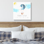 Toile Personnalisé Baby Boy Birth Stats Photo Canvas (Insitu(Chambre))