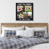 Toile Personnalisé L'Amour Que Papa Photo (Insitu(Chambre))
