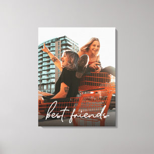 Toile Personnalisé Modern best friends photo