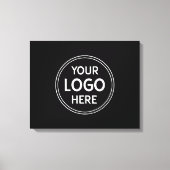 Toile Personnalisé, Moderne, Élégant, Monochrome, QR Cod (Recto)