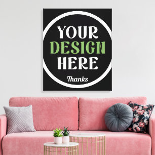 Toile personnalisé, unique, élégant et minimaliste kiss 