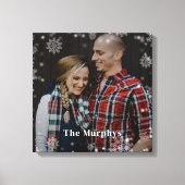 Toile personnalisée avec photo pour l'hiver (Recto)