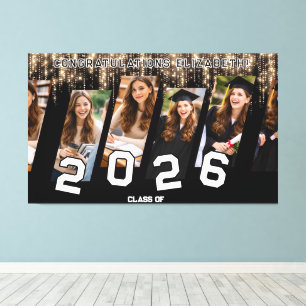 Toile personnalisée pour la remise de diplômes ave