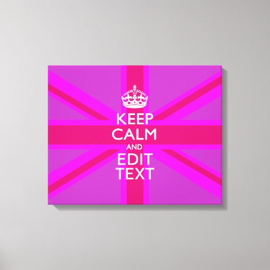 Toile Personnaliser du calme Modifier le texte sur l'uni (Recto)