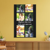 Toile Personnaliser le collage photo et le texte Coque-M (Insitu(Salon))