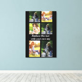 Toile Personnaliser le collage photo et le texte Coque-M (Insitu (Plancher de Bois))