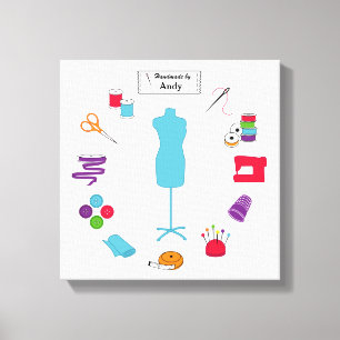 Toile Personnaliser l'étiquette Coudre correctement