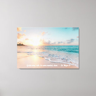 Toile PersonnaliserPeinture numérique - Sea Beach Sunset