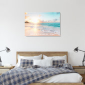 Toile PersonnaliserPeinture numérique - Sea Beach Sunset (Insitu(Chambre))