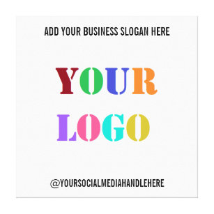 Toile Personnalisez votre logo Social Media Name Canvas 