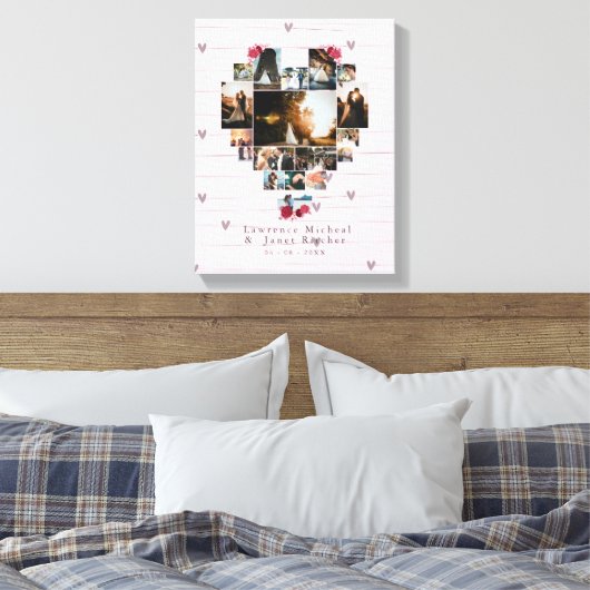 Toile Personnalité moderne 18 coeurs Cadeaux en forme (Insitu(Chambre))