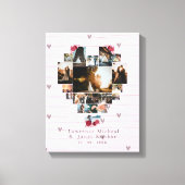 Toile Personnalité moderne 18 coeurs Cadeaux en forme (Recto)