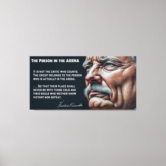 Toile Personne de Teddy Roosevelt dans le discours de l' (Recto)