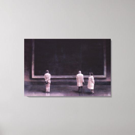 Toile Personnes à une exposition 1990 (Recto)