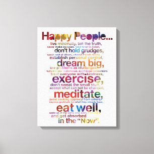 Toile Personnes heureuses