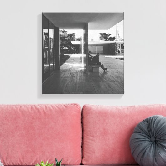 Toile Perspective du Pavillon de Barcelone (Insitu(Salon))