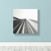 Toile Perspective linéaire minimaliste moderne - Abstrai (Insitu (Plancher de Bois))