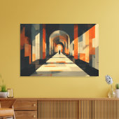 Toile Perspective minimaliste (Insitu(Salon))
