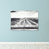 Toile Perspective Vue sur le jardin (Insitu (Plancher de Bois))