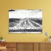 Toile Perspective Vue sur le jardin (Insitu(Salon))