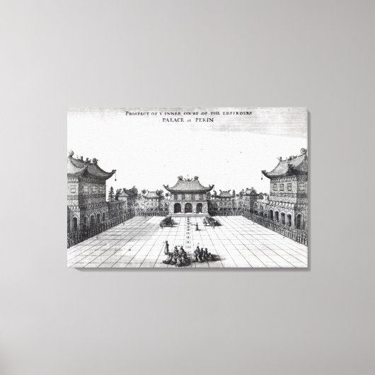 Toile Perspectives de la Cour intérieure (Recto)