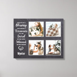 Toile Pet Dog Memorial Animaux de compagnie Perte Photo 