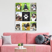 Toile Pet Memorial Custom Chien 8 Photo Collage (Insitu(Salon))