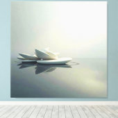 Toile Pétales flottants en pierre (Insitu (Plancher de Bois))