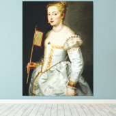 Toile Peter Paul Rubens Portrait d'une dame (Insitu (Plancher de Bois))